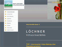 Tablet Screenshot of loechner-vitalcoaching.de